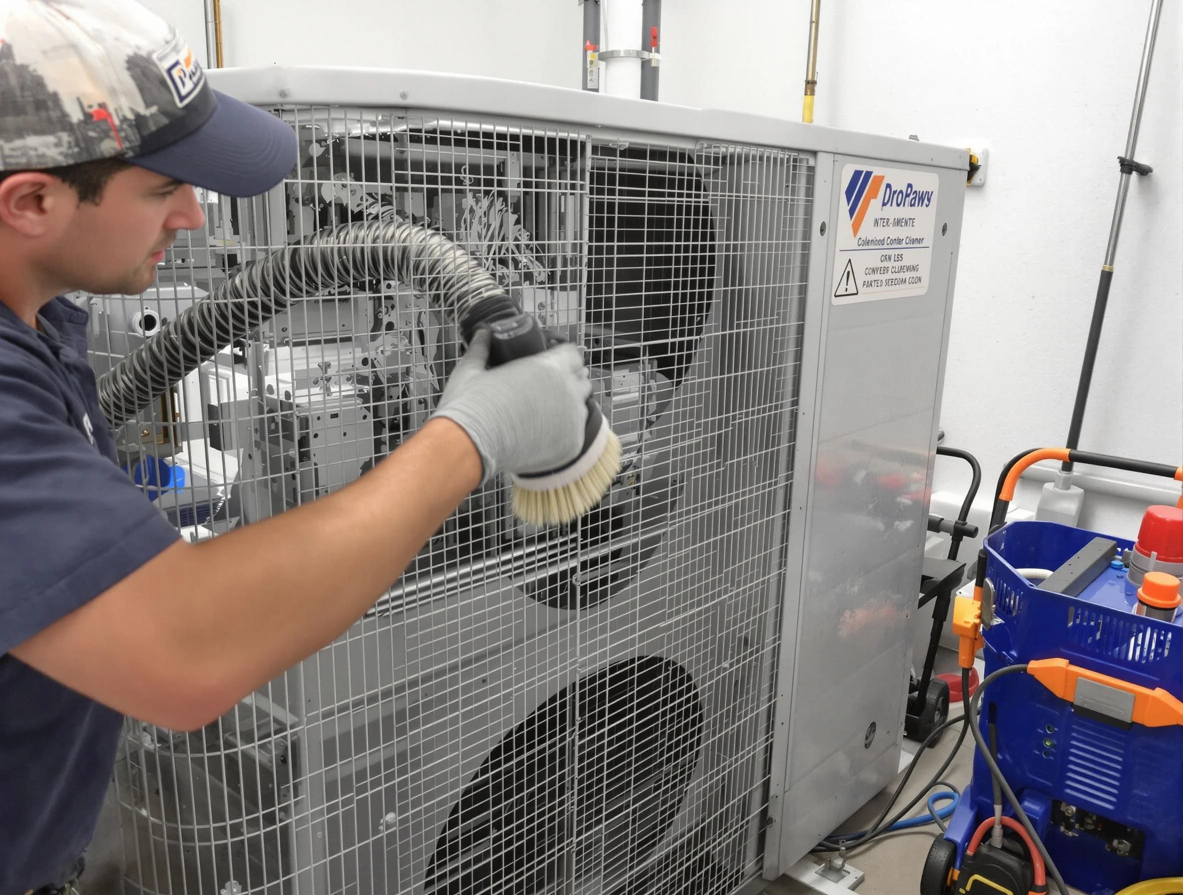 Apache Junction Air Duct Cleaning specialist performing precision AC coil cleaning for improved system performance in Apache Junction