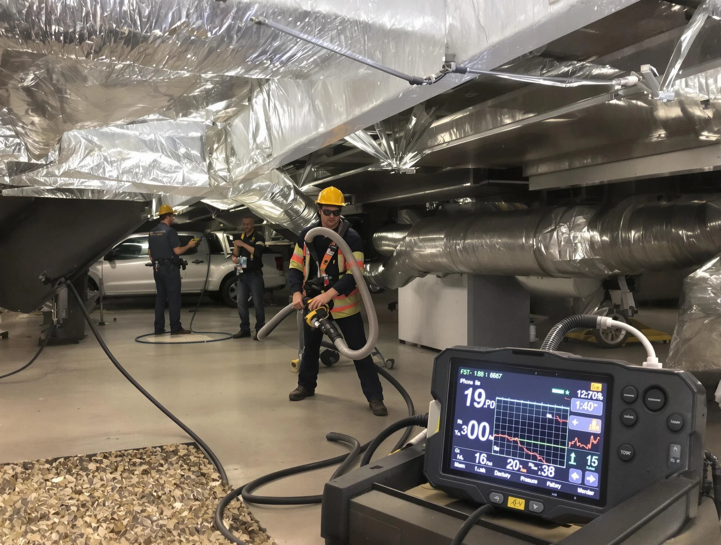 Professional negative pressure duct cleaning by Apache Junction Air Duct Cleaning in Apache Junction