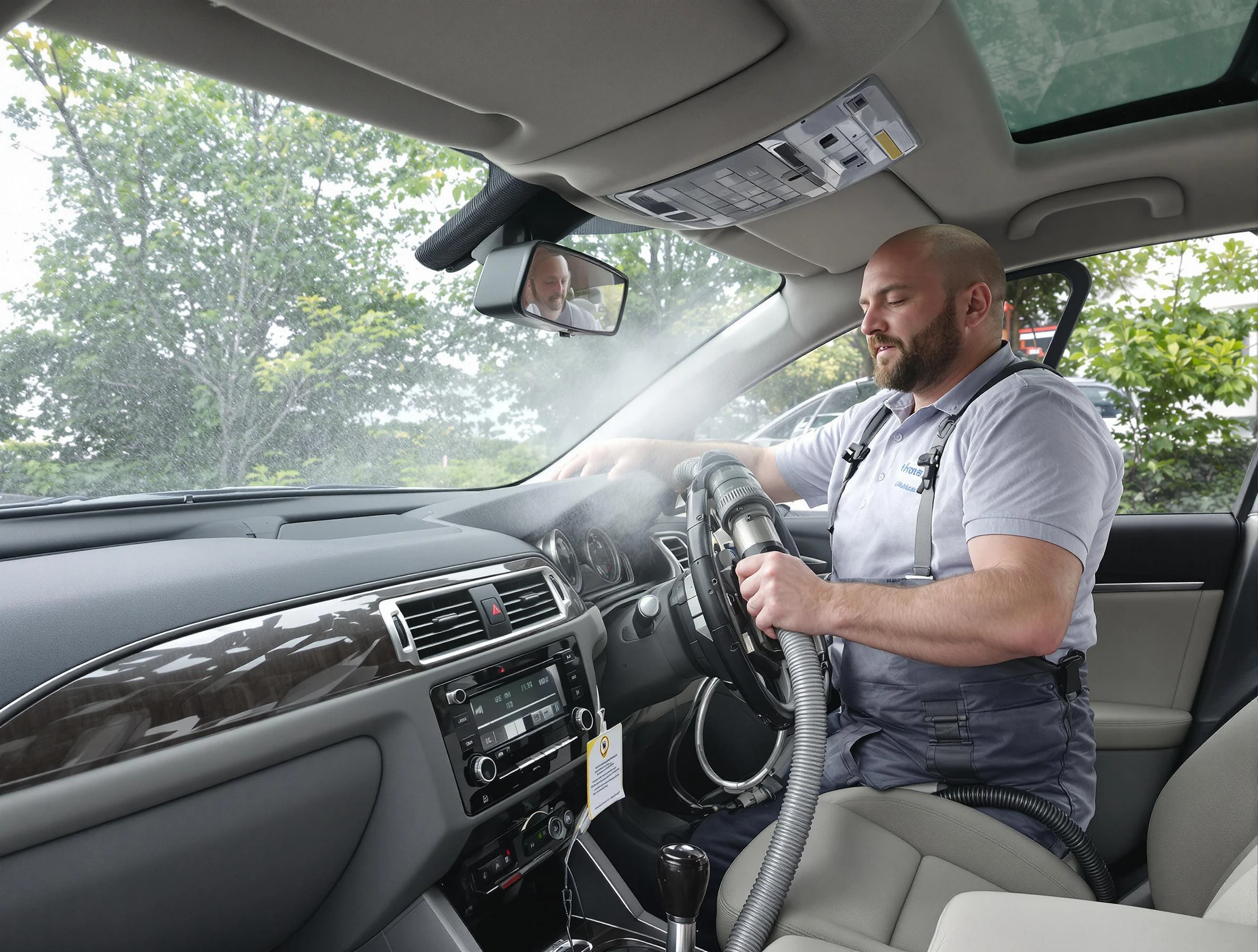 Apache Junction Air Duct Cleaning specialist performing professional car duct cleaning in Apache Junction