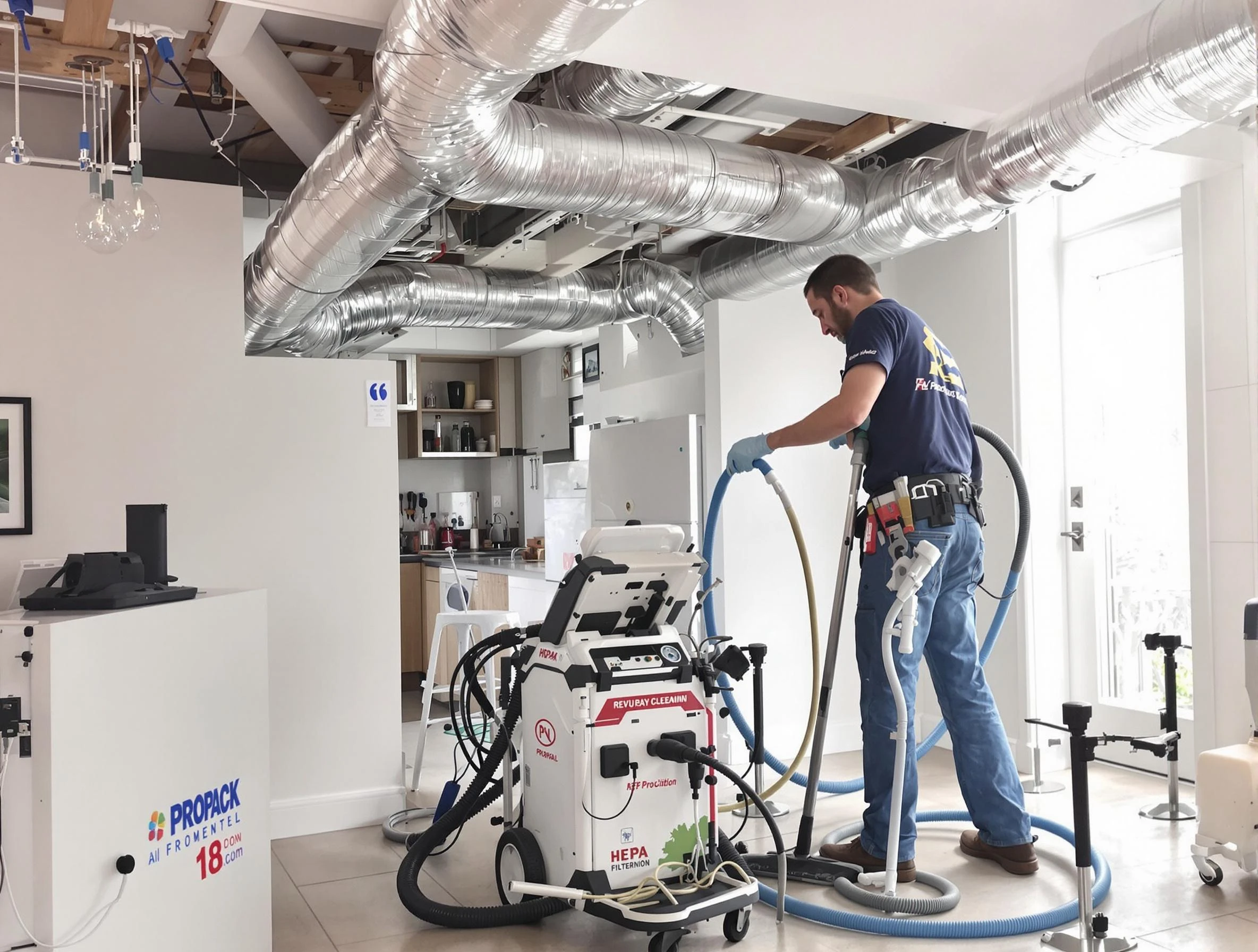 Apache Junction Air Duct Cleaning technician performing advanced pure duct cleaning with specialized equipment in Apache Junction
